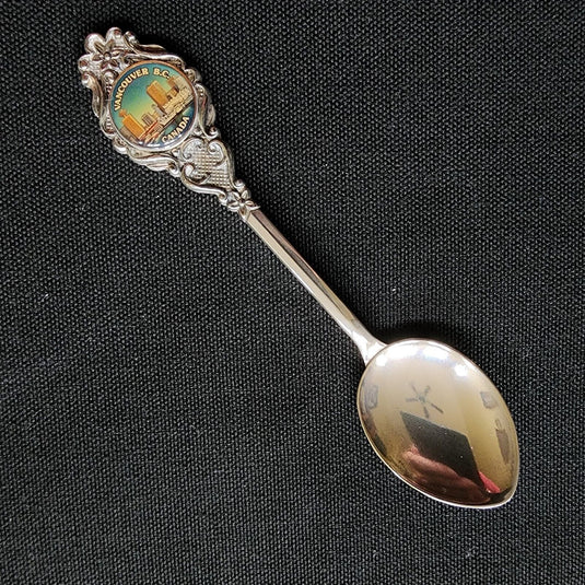Vancouver British Columbia Collector Souvenir Spoon 4 1/4in Silver Plated