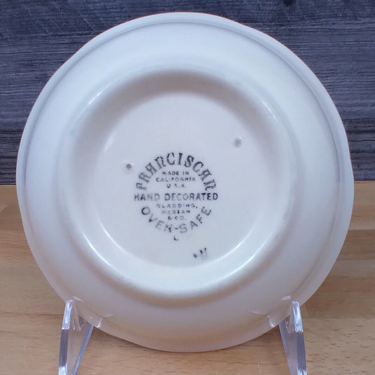 Franciscan Apple 4 Bowls for Soup Cereal Berry Fruit Sauce 5” California Stamp