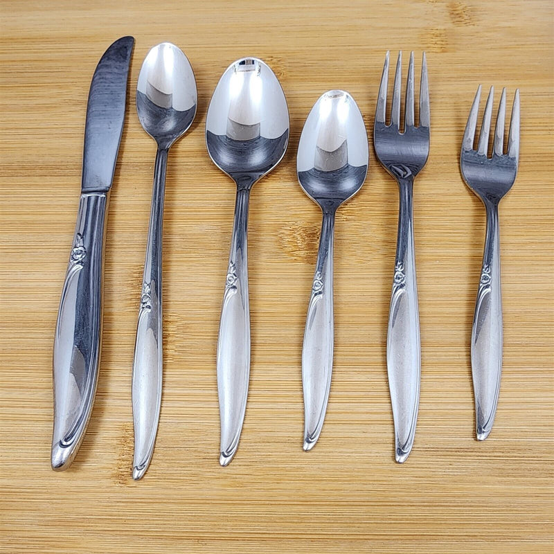 Load image into Gallery viewer, Oneida Kenwood Forever Rose 6 Piece Place Setting Set Community Stainless
