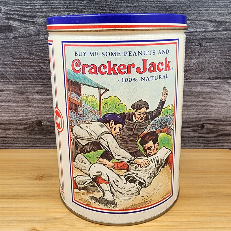 Load image into Gallery viewer, Cracker Jack Tin Nostalgic Confection Advertising Limited Edition 1990 Empty
