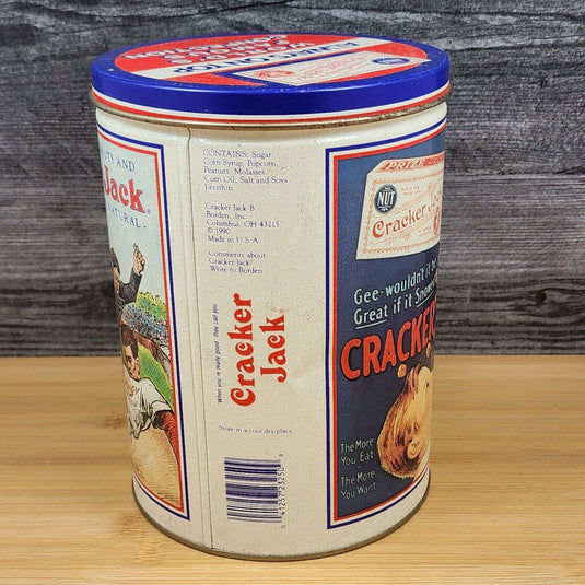 Cracker Jack Tin Nostalgic Confection Advertising Limited Edition 1990 Empty
