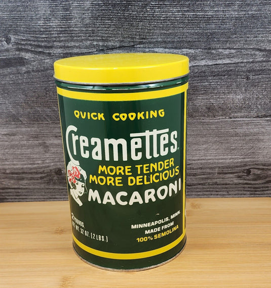 Creamettes Italian Style spaghetti Tin 1980's replica 2 pound