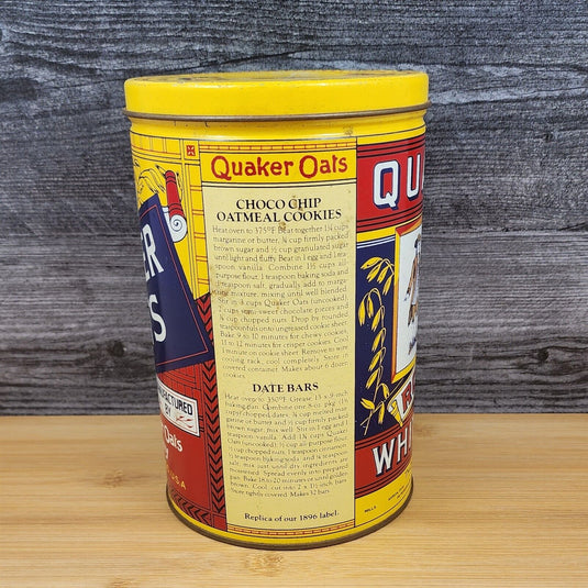 Vintage Quaker Oats Tin 1984 Limited Edition Pure Rolled White Oats Company