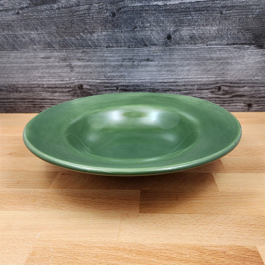 Pottery Barn Sausalito Moss Green Set of 3 Soup Bowl 10" 25cm Coupe Large Rim