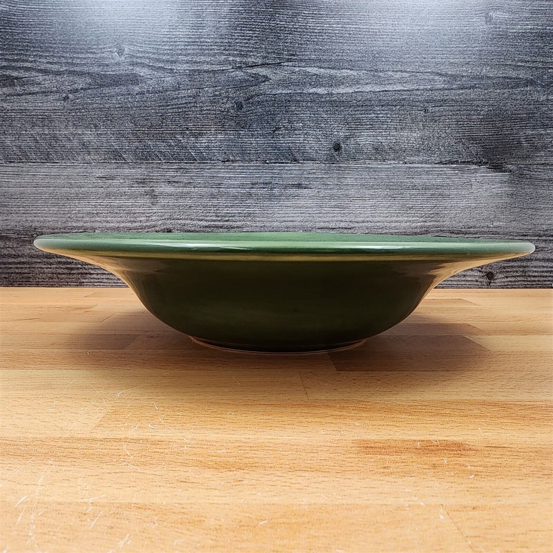Load image into Gallery viewer, Pottery Barn Sausalito Moss Green Set of 3 Soup Bowl 10" 25cm Coupe Large Rim
