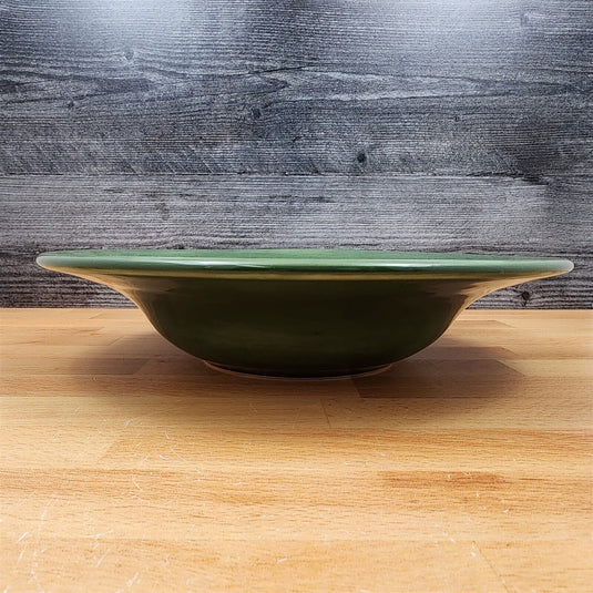 Pottery Barn Sausalito Moss Green Set of 3 Soup Bowl 10" 25cm Coupe Large Rim