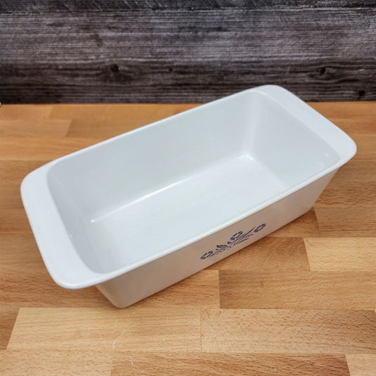 Corning Ware Pyrex Blue Cornflower 11 Inch Loaf Pan P-315-B 2QT Baking Bread Pan