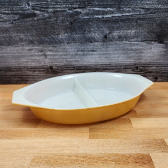 Corning Ware Pyrex Butterfly Gold 1qt Casserole No Lid Oval Baking Pan 063