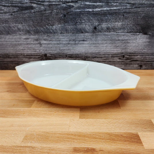 Corning Ware Pyrex Butterfly Gold 1qt Casserole No Lid Oval Baking Pan 063