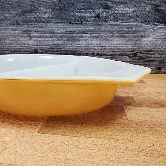 Corning Ware Pyrex Butterfly Gold 1qt Casserole No Lid Oval Baking Pan 063