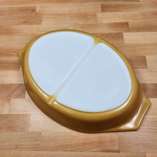 Corning Ware Pyrex Butterfly Gold 1qt Casserole No Lid Oval Baking Pan 063