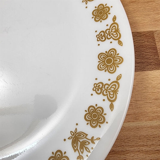 Corelle Corning Butterfly Gold Set of 2 Salad Plate 8 1/2" (21cm) Floral Rim