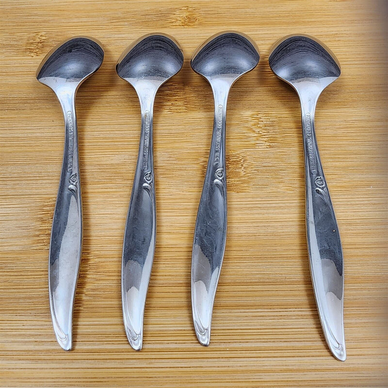 Load image into Gallery viewer, Oneida Kenwood Forever Rose Teaspoon Set of 4 Community Stainless Flatware 6&quot;
