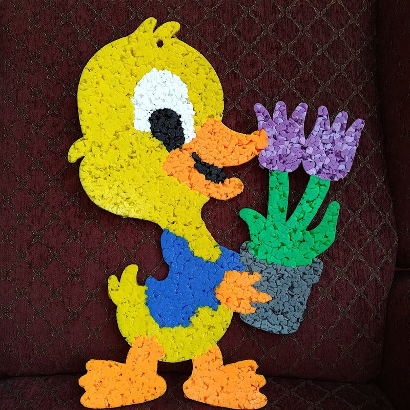 Load image into Gallery viewer, Easter Egg Chick Duck Flowers Tulips Decorations Melted Plastic Popcorn Décor

