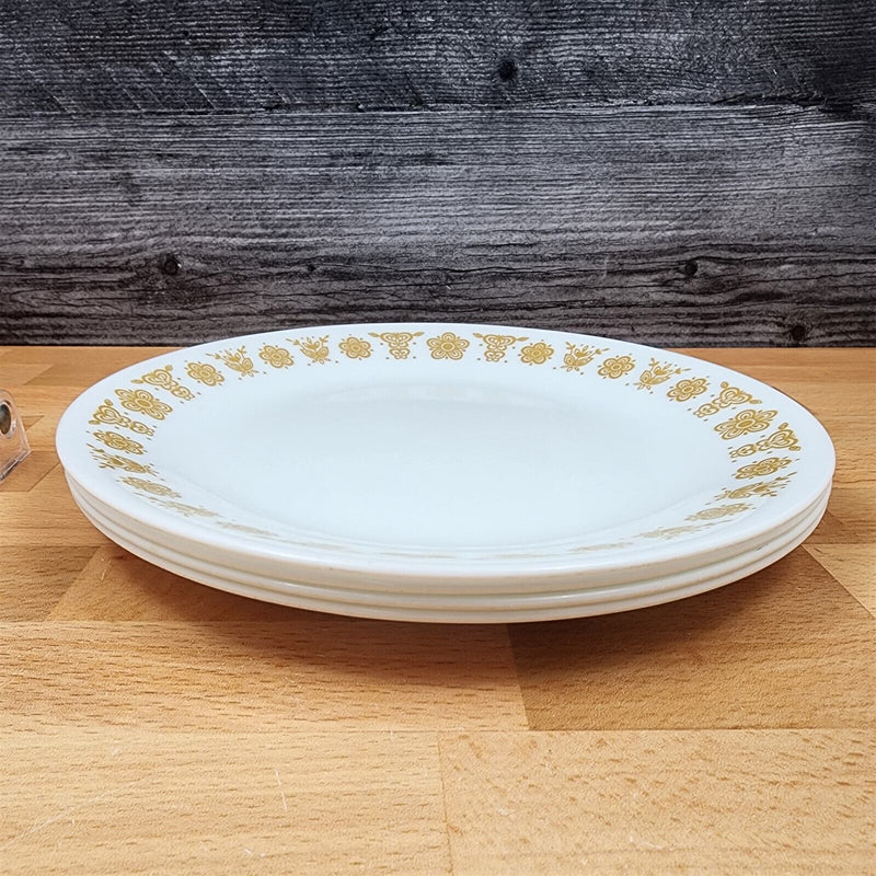 Load image into Gallery viewer, Corelle Corning Butterfly Gold Set of 4 Salad Plate 8 1/2&quot; (21cm) Floral Rim
