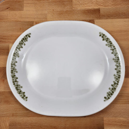 Corelle Corning Spring Blossom Oval Platter 12" Kitchen Floral Rim Chop Plate