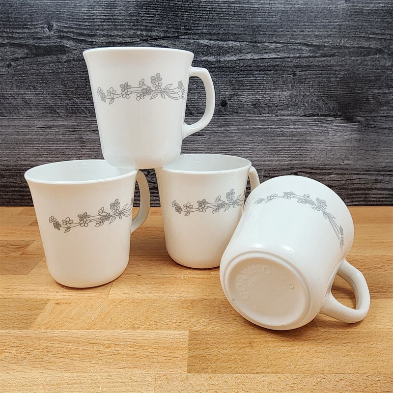 Load image into Gallery viewer, Corelle Corning Ribbon Bouquet Coffee Cup Set of 4 Mugs
