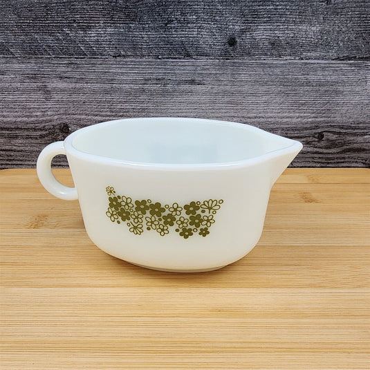 Corelle Corning Spring Blossom Gravy Boat Without Underplate Green Floral