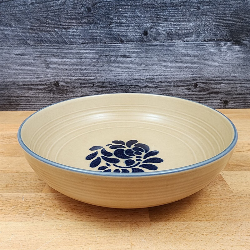 Load image into Gallery viewer, Pfaltzgraff Folk Art Vegetable Bowl 8.5 inch Round Brown Floral Design
