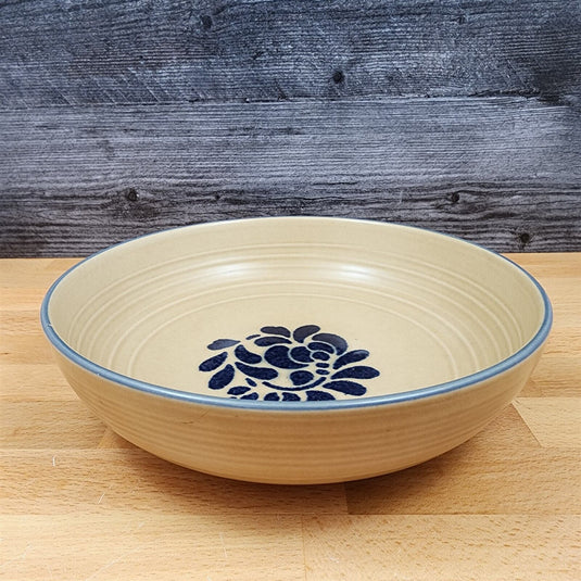 Pfaltzgraff Folk Art Vegetable Bowl 8.5 inch Round Brown Floral Design