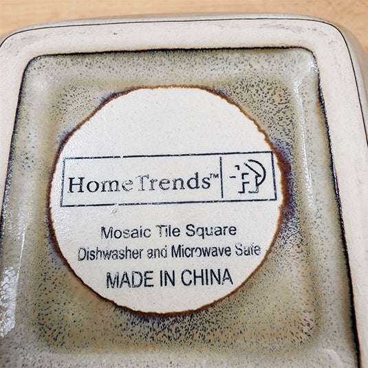 Home Trends Mosaic Tile Set of 2 Square Soup Cereal Bowl 5 3/4 Inch (14cm)