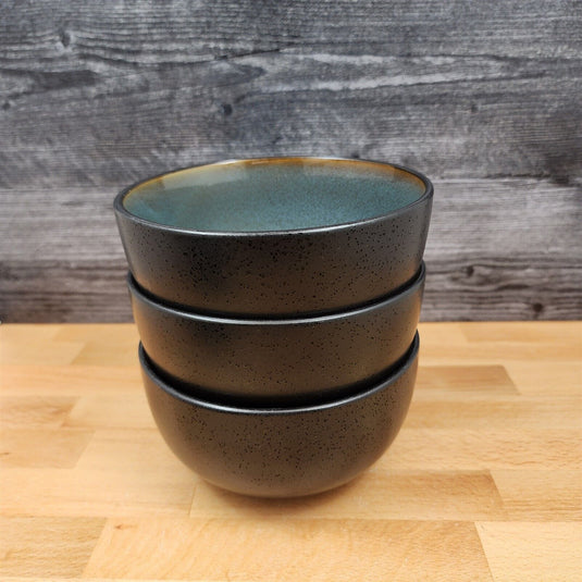 Home Trends Rave Green Set of 3 Soup Cereal Bowl 6 Inch (15cm) Dinnerware