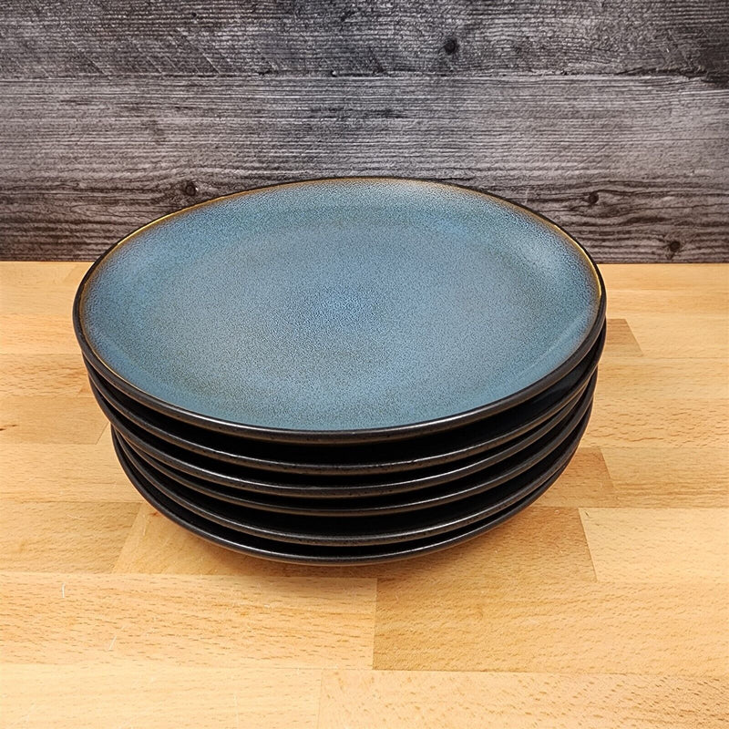 Load image into Gallery viewer, Home Trends Rave Sky Blue Set of 6 Salad Dessert Plates 8 Inch Dinnerware
