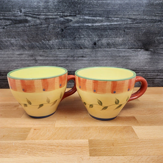 Napoli Pfaltzgraff Set Tea Cup Earthenware Kitchen Dinnerware 16 oz Coffee Mugs
