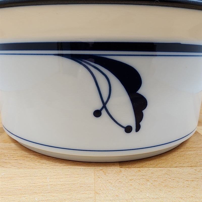 Load image into Gallery viewer, Dansk Bayberry Blue Casserole Dish with Cover Lid 2 Qt Bowl Kitchenware

