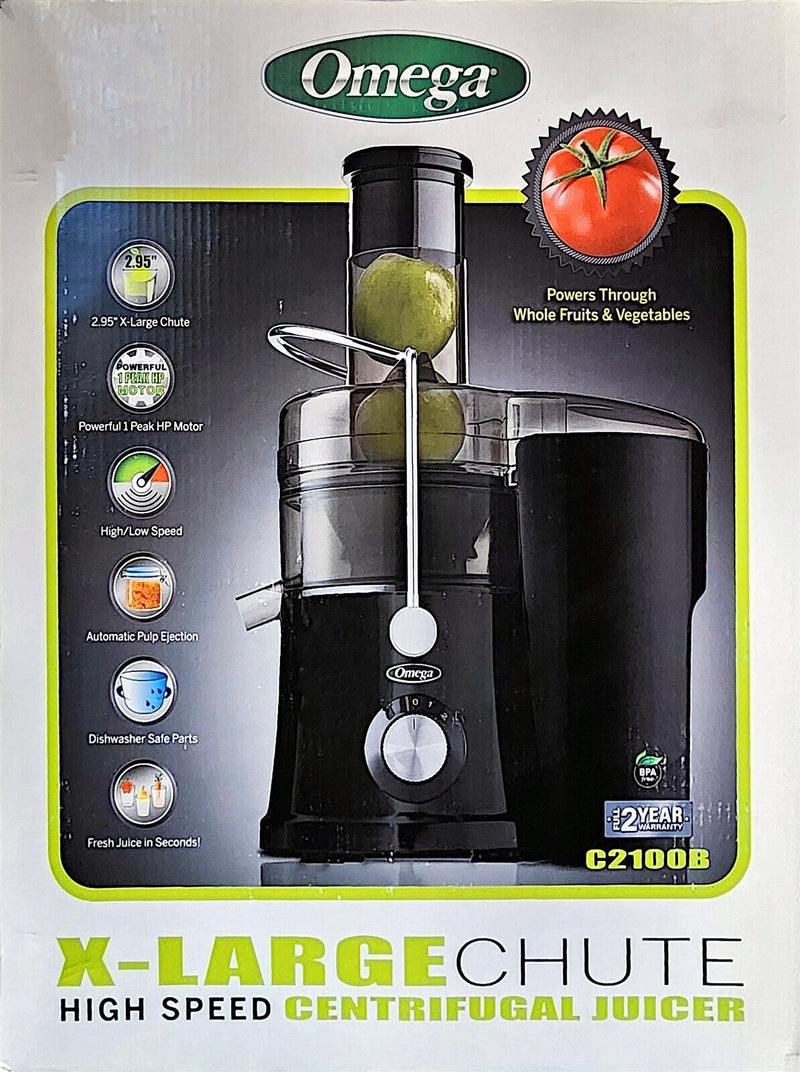 Load image into Gallery viewer, Juicer Extractor Machine 700w 2 Speed Centrifugal by Omega Fruit Vegetable Black
