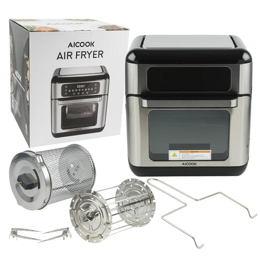 Air Fryer Toaster Oven AICOOK 11QT for Roasting Baking Grilling TXG-KK-DT109-B