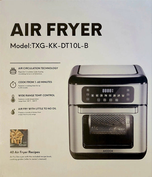 Air Fryer Toaster Oven AICOOK 11QT for Roasting Baking Grilling TXG-KK-DT109-B