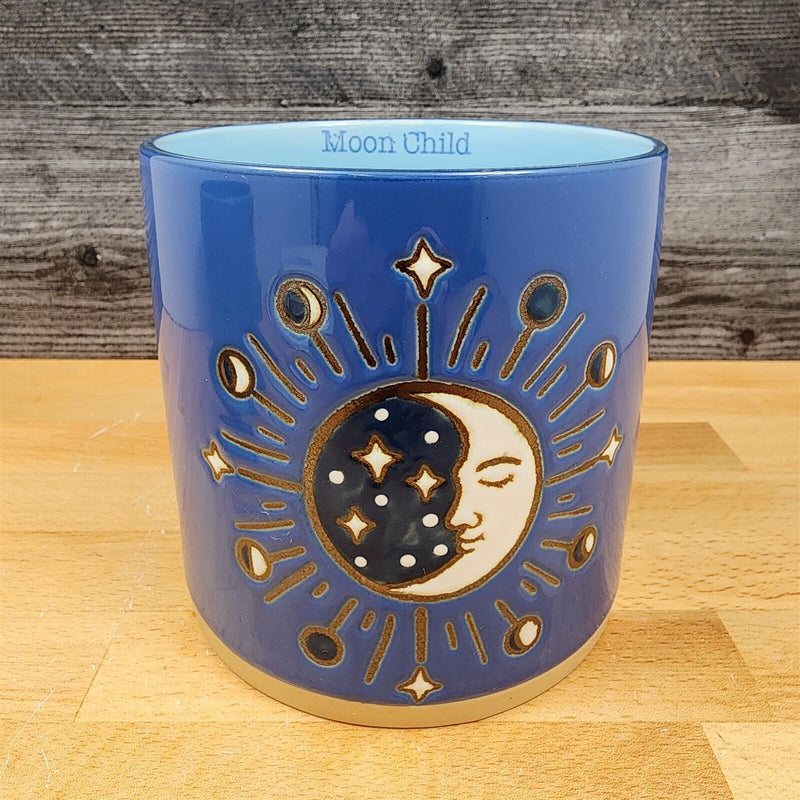 Load image into Gallery viewer, Moon Child Canister Set Nested by Blue Sky 4&quot; &amp; 5&quot; Kitchen Embossed Home Décor
