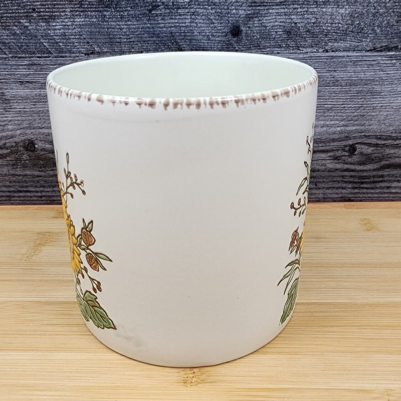 Load image into Gallery viewer, Saddlebrook Sunflower Floral Canister by Blue Sky 5&quot; Embossed Home Décor Pot

