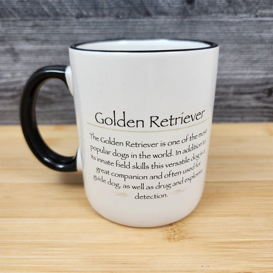 Golden Retriver Dog Coffee Mug with Saying Beverage Tea Cup by Rosalinde