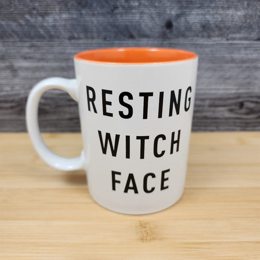 Resting Witch Face Coffee Mug Humor Tea Cup Witty Design Gift for Her Sassy 16oz