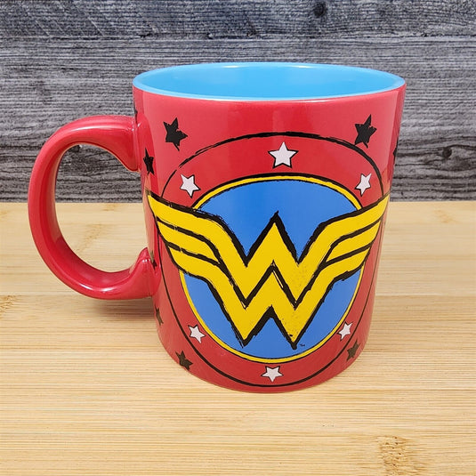Wonder Woman DC Comics WW Logo Large 20oz Ceramic Coffee Mug Tea Cup 591 ml