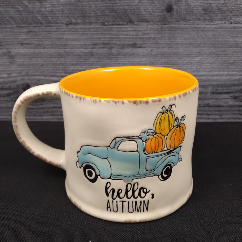 Load image into Gallery viewer, Halloween Autumn Pumpkin Truck Beverage Coffee Mug Tea Cup by Blue Sky
