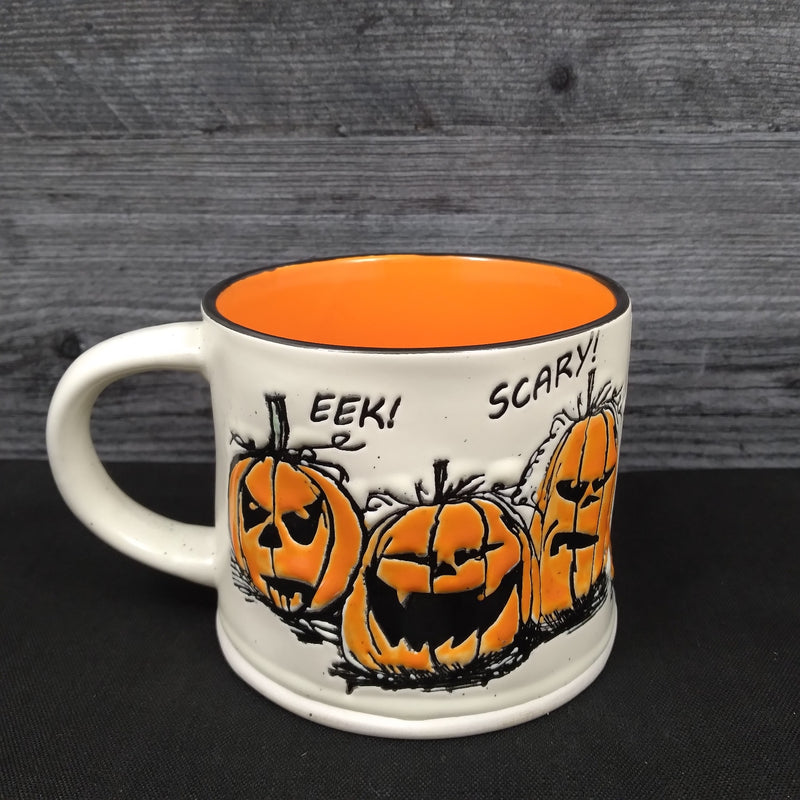 Load image into Gallery viewer, Halloween Scary Pumpkins Coffee Mug Beverage Tea Cup 17oz 483ml by Blue Sky
