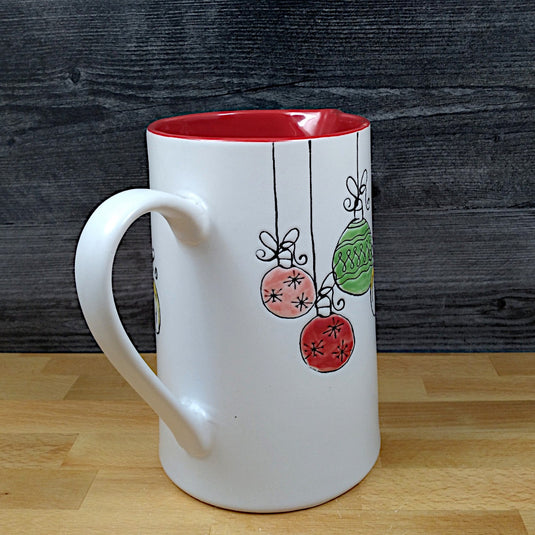 Holiday Christmas Pitcher Ornaments Decorative Embossed Home Deco by Blue Sky