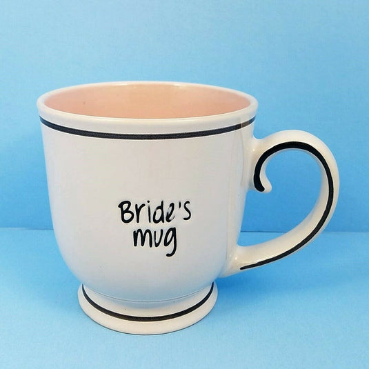 Wedding Bride Groom Party Set of 2 17oz Coffee Mugs Cups by Blue Sky Spectrum
