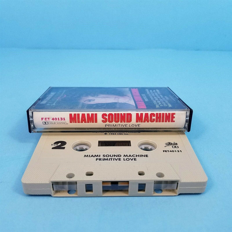 Load image into Gallery viewer, Miami Sound Machine Primitive Love Cassette Tape 1985 Pop 80&#39;s Album

