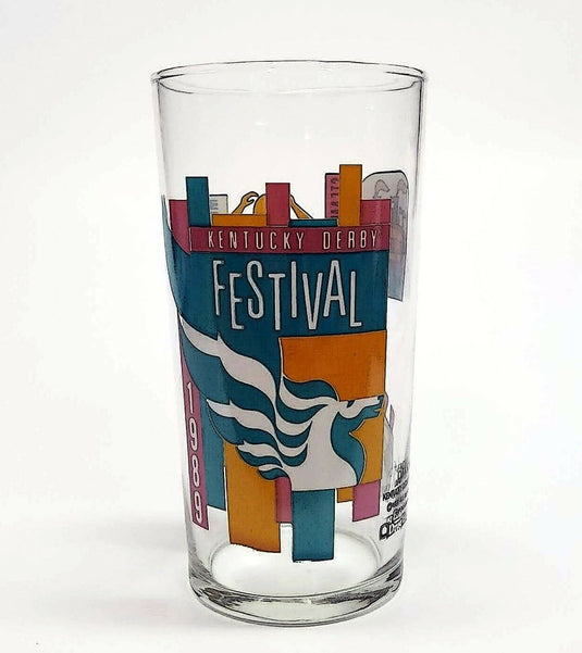 Kentucky Derby Festival Pegasus 1989 Mint Julep Beverage Drinking Glass
