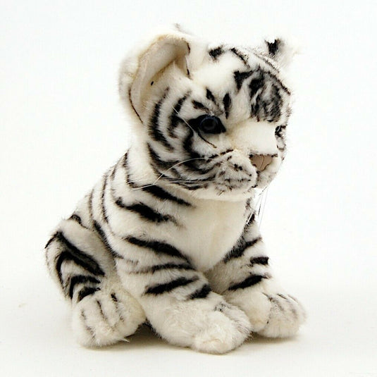 Tiger Cub White 6.5" by Hansa True to Life Look Soft Plush Animal Learning Toys