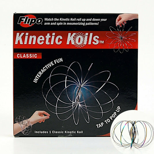 Kinetic Koils Spring Flow Ring Multi Sensory by Flipo Interactive Fun - Rainbow