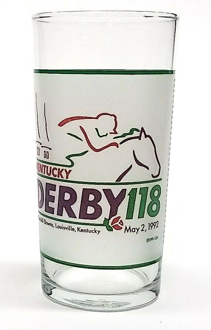 Load image into Gallery viewer, Kentucky Derby 1992 118th Mint Julep Beverage Glass Winner was Lil E Tee
