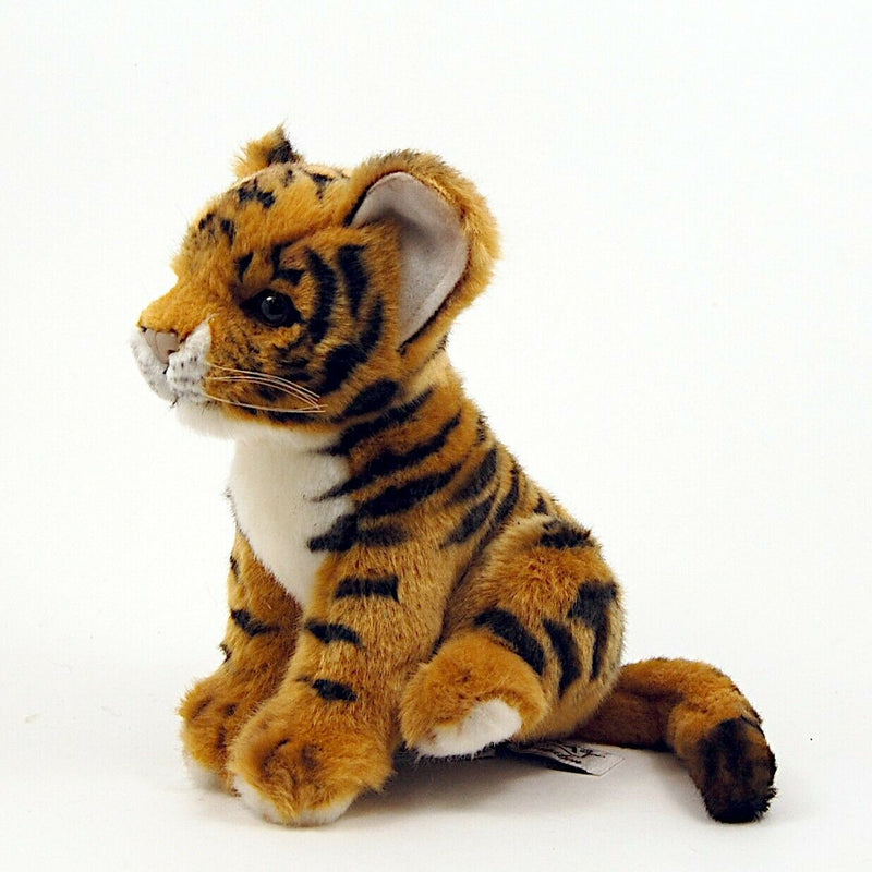 Load image into Gallery viewer, Tiger Cub 6.5&quot; by Hansa True to Life Look Soft Plush Animal Learning Toys
