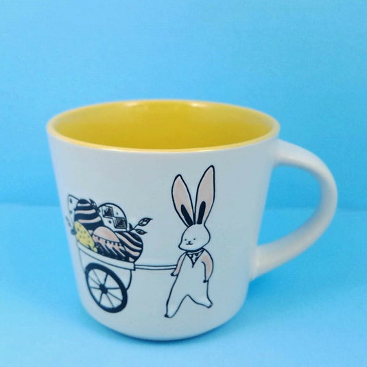 Coffee Mug Cup Your Choice of Color Spring Bunny by Blue Sky Spectrum 14oz