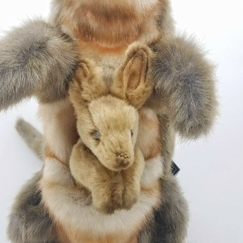 Load image into Gallery viewer, Kangaroo Full Body Hand Puppet Doll Hansa Real Looking Plush Animal Learning Toy
