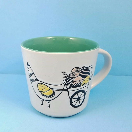 Coffee Mug Cup Your Choice of Color Spring Bunny by Blue Sky Spectrum 14oz